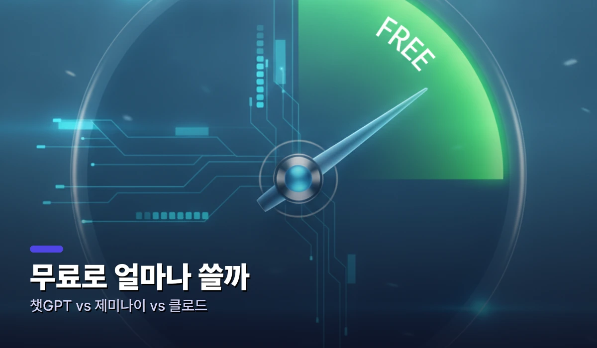 무료로 얼마나 쓸 수 있나 — 챗GPT vs 제미나이 vs 클로드