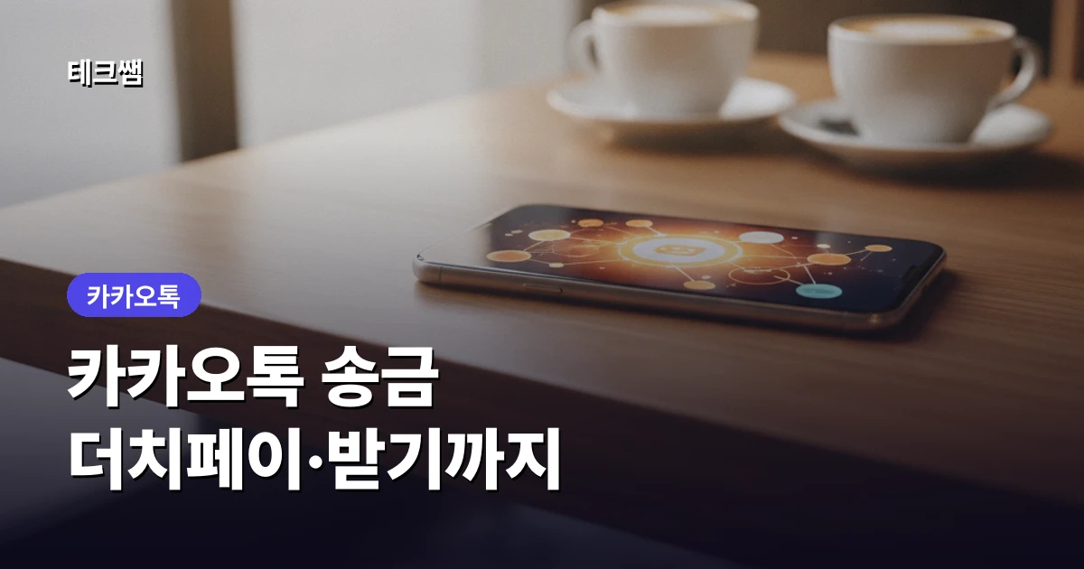 카카오톡 송금 방법 (더치페이·받기까지)