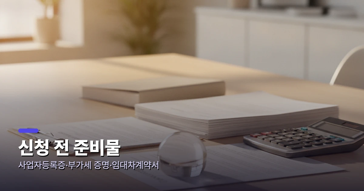 정책자금 신청 서류 준비