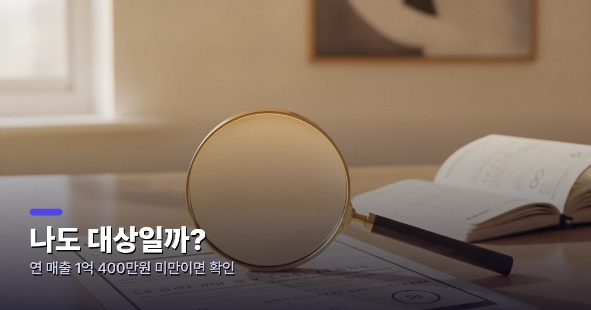 소상공인 경영안정 바우처 대상 자격 확인