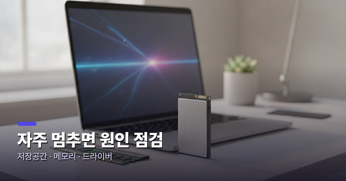 자주 멈추면 원인 점검
