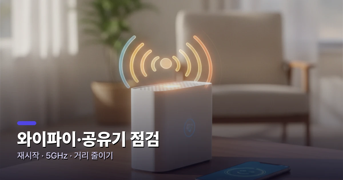 와이파이·공유기 점검